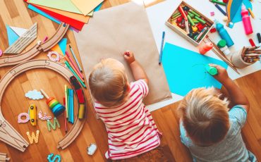 Kids,Draw,And,Make,Crafts.,Children,With,Educational,Toys,And